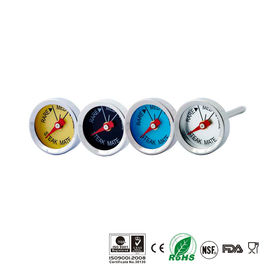 Mini Meat Cooking Thermometer Set Stainless Steel And Aluminium Dial Material